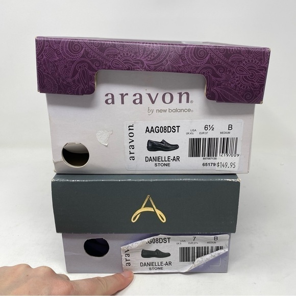 Aravon Danielle Leather casual shoes stone - Picture 9 of 9